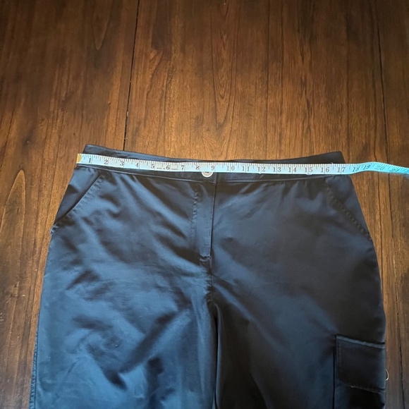 Weekends by Chicos Black Crop Pants, Cargo Pocket, Size Large, Chicos 2 - Picture 10 of 10